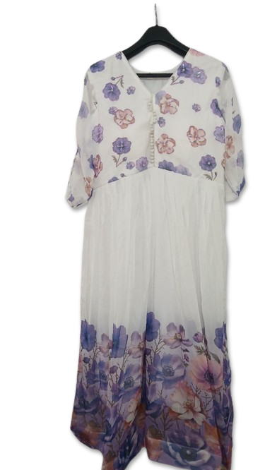 Chiffon 3-Piece Frock Set